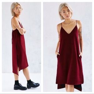 Martel Red Velvet Slip Dress
